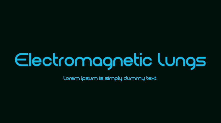 Electromagnetic Lungs Font