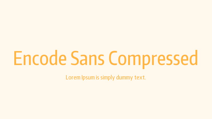 Encode Sans Compressed Font Family