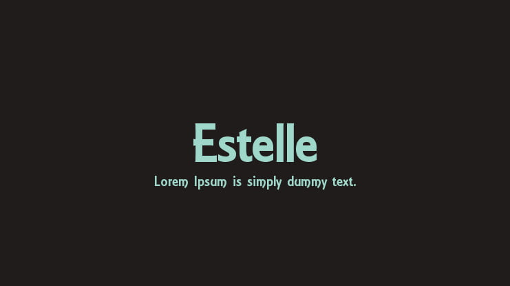 Estelle Font Family