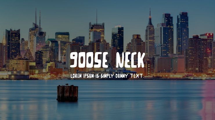 Goose Neck Font