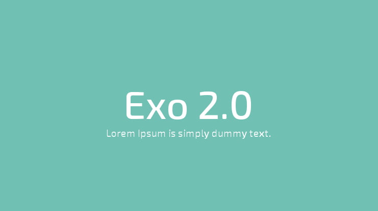 Exo 2.0 Font Family