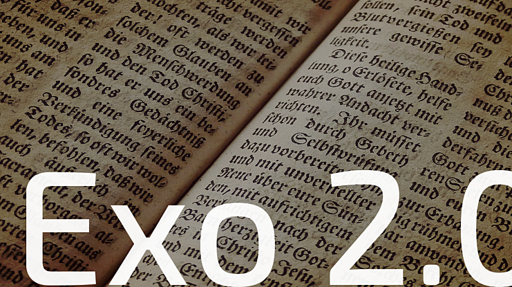 Exo 2.0 Font Family