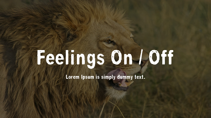 Feelings On / Off Font