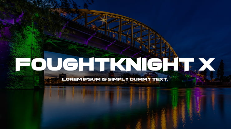 FoughtKnight X Font