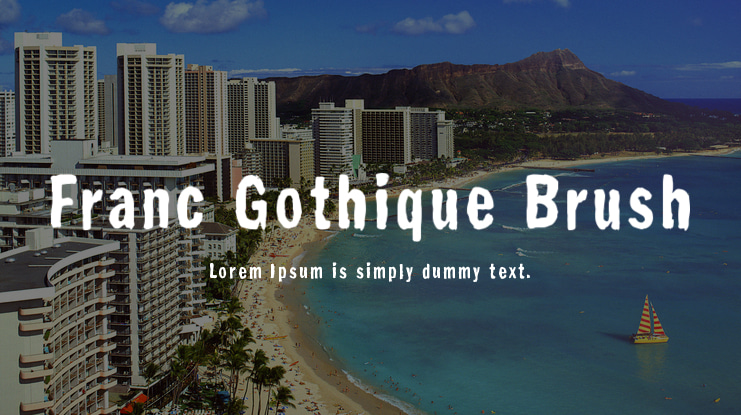 Franc Gothique Brush Font