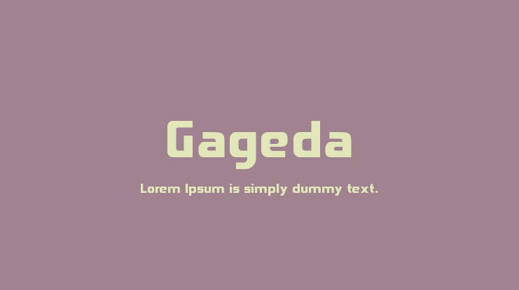 Gageda Font