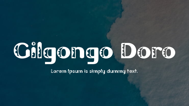 Gilgongo Doro Font Family