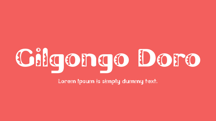 Gilgongo Doro Font Family