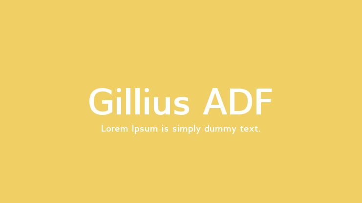 Gillius ADF Font Family