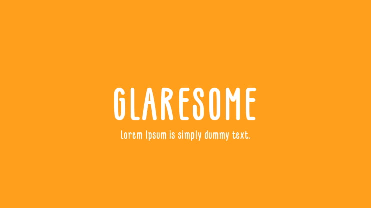 GLARESOME Font Family