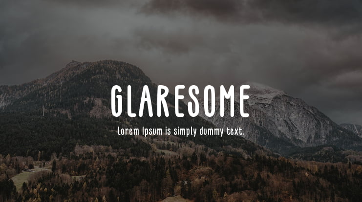 GLARESOME Font Family