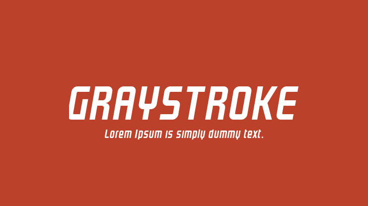 GRAYSTROKE Font Family
