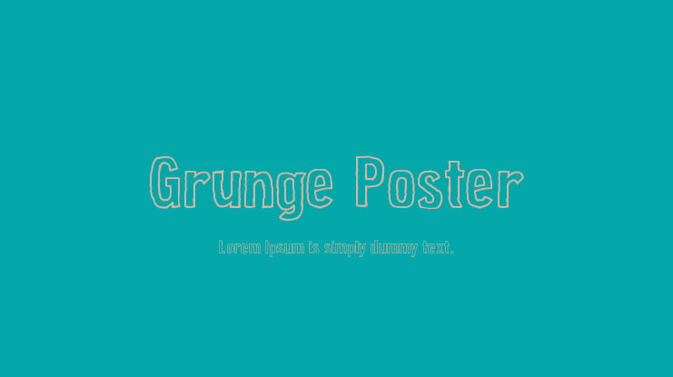 Grunge Poster Font