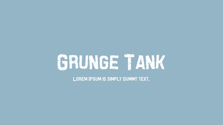 Grunge Tank Font