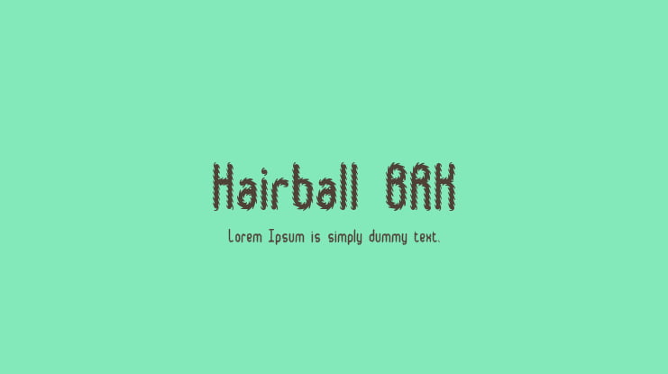 Hairball BRK Font