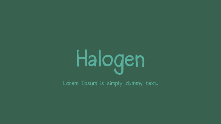 Halogen Font