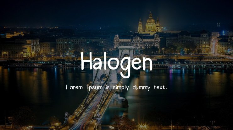 Halogen Font