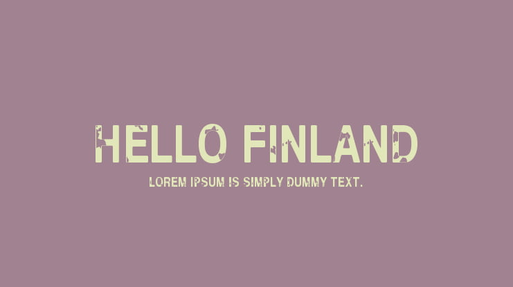 Hello Finland Font