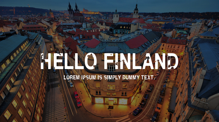 Hello Finland Font