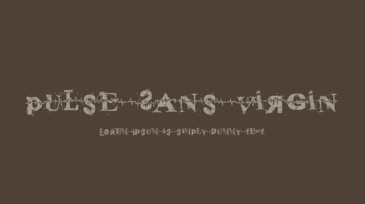 Pulse Sans Virgin Font