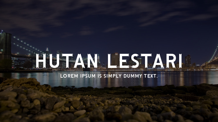 Hutan Lestari Font