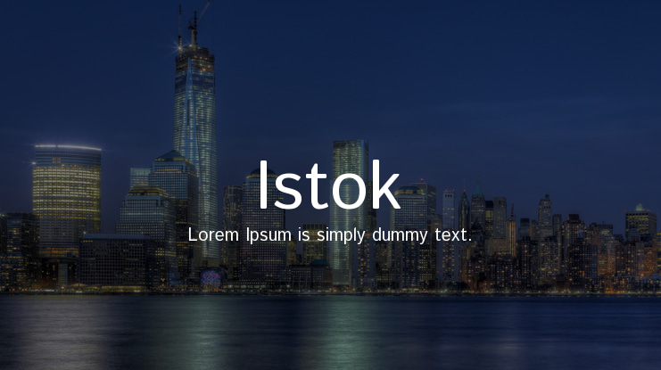 Istok Font Family