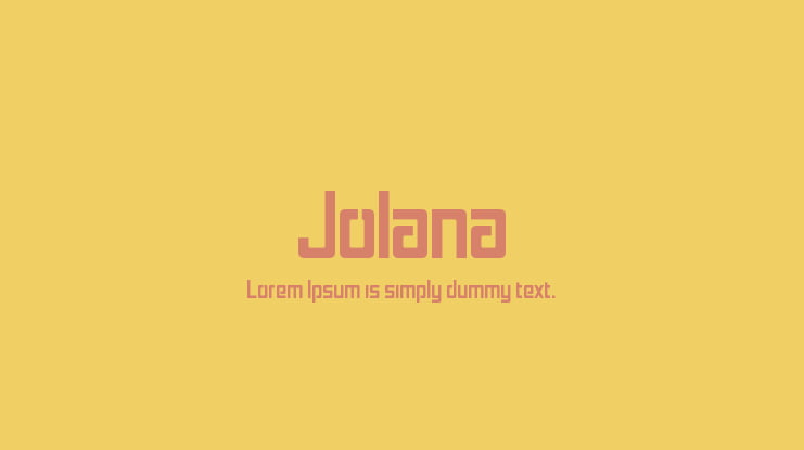 Jolana Font Family