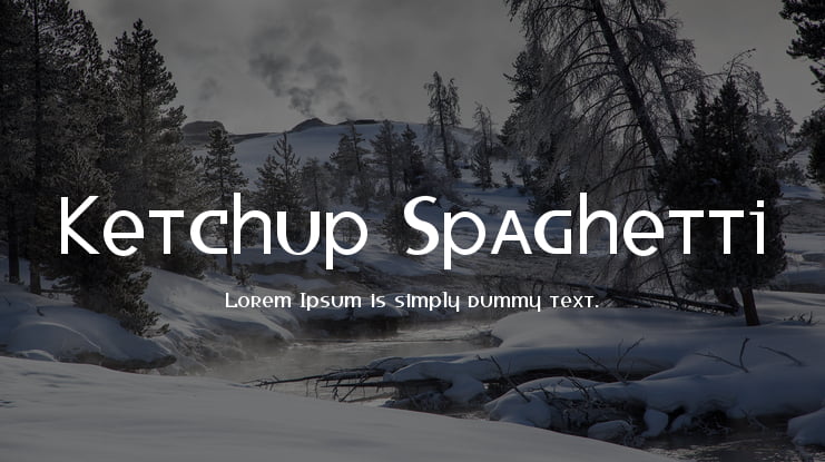 Ketchup Spaghetti Font