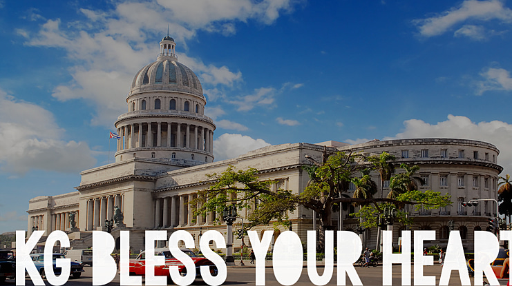 KG BLESS YOUR HEART Font