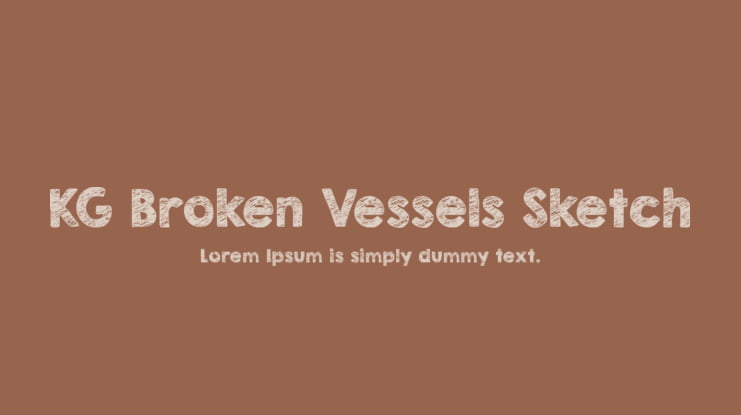 KG Broken Vessels Sketch Font