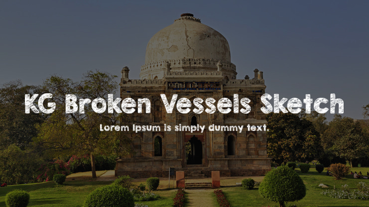 KG Broken Vessels Sketch Font