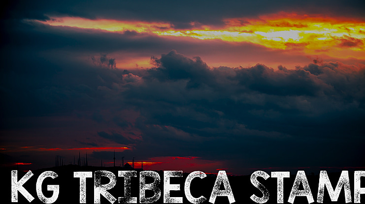 KG TRIBECA STAMP Font