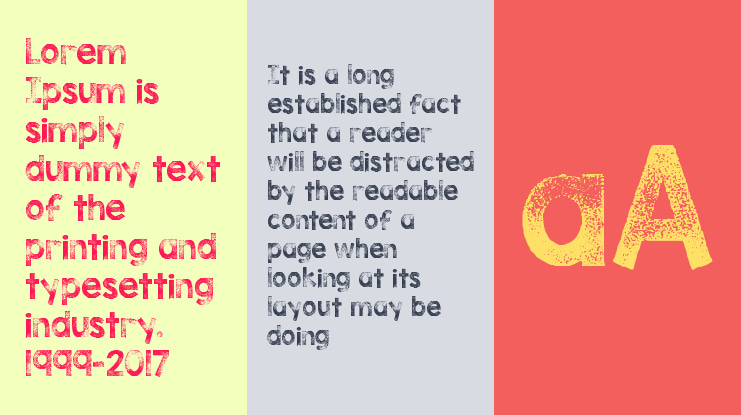 KG TRIBECA STAMP Font