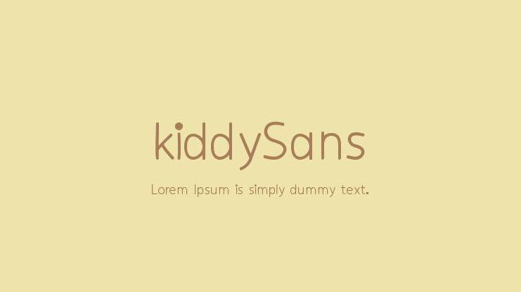 kiddySans Font Family