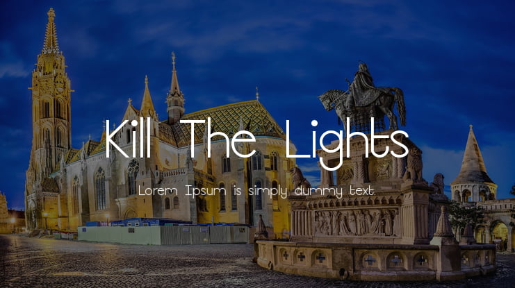 Kill The Lights Font