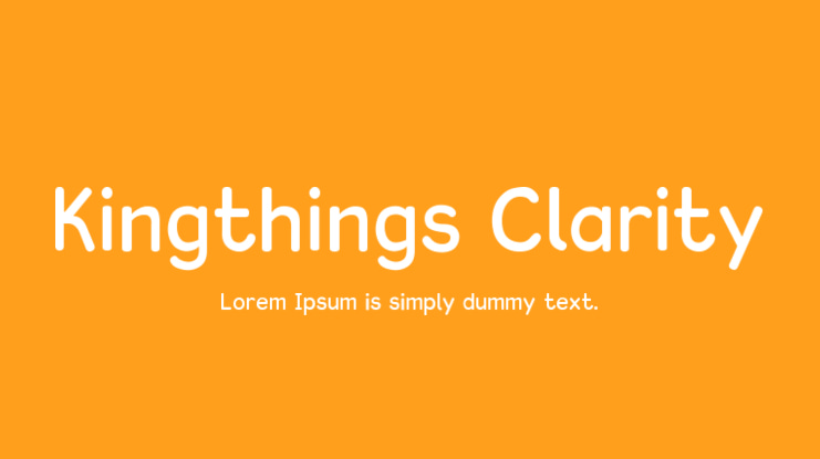 Kingthings Clarity Font