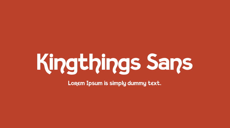 Kingthings Sans Font