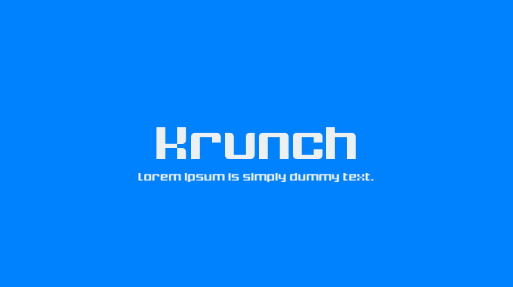 Krunch Font Family