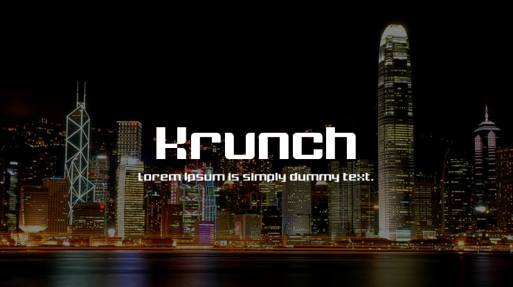 Krunch Font Family
