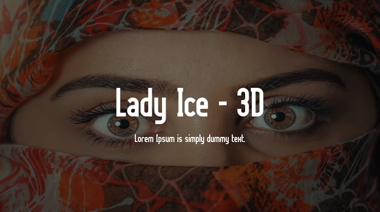 Lady Ice - 3D Font Family