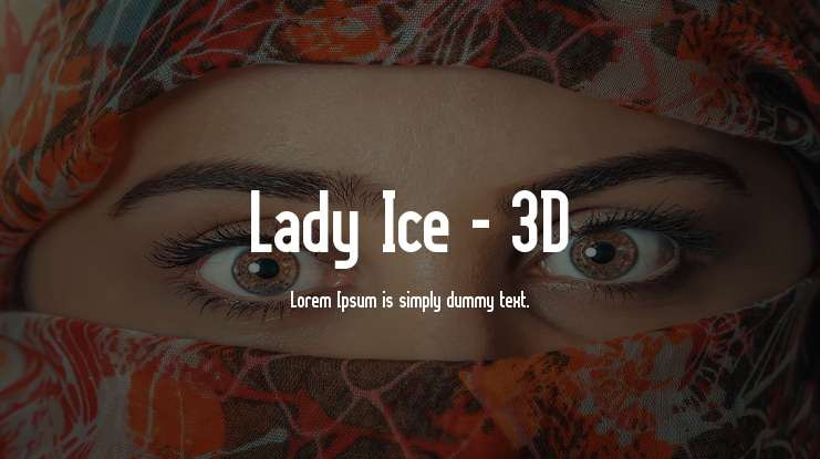 Lady Ice - 3D Font Family