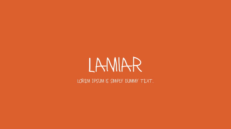 Lamiar Font Family
