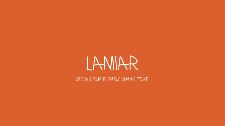 Lamiar Font Family