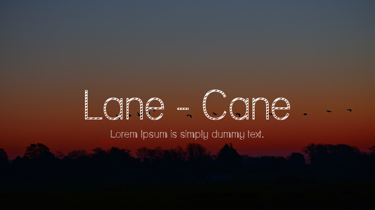 Lane - Cane Font Family