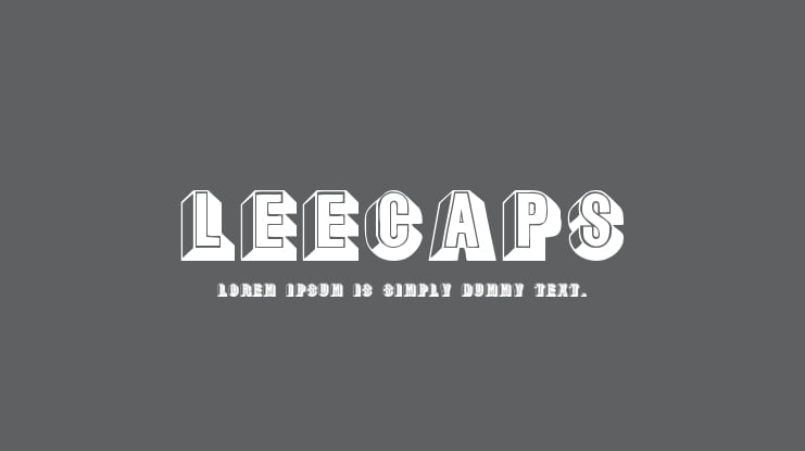 LeeCaps Font Family