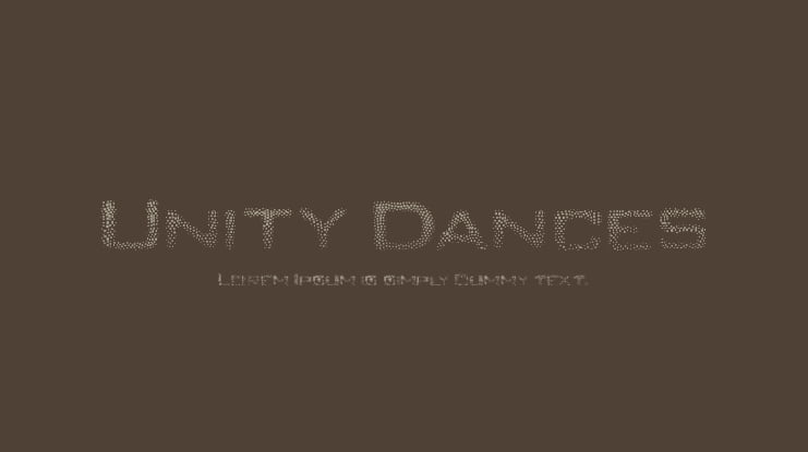Unity Dances Font Family