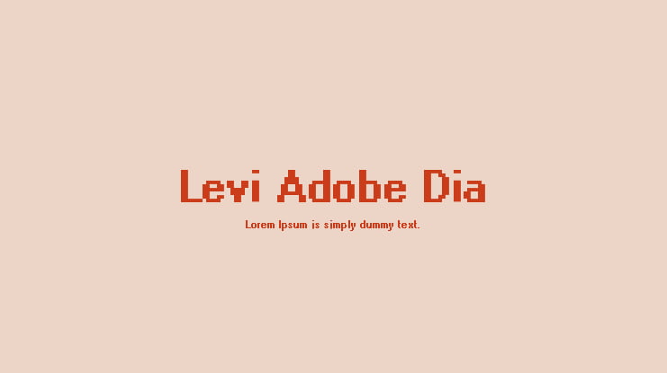 Levi Adobe Dia Font