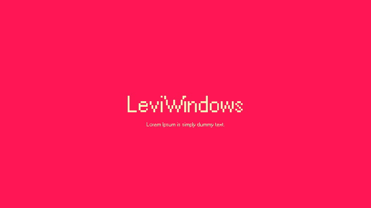 LeviWindows Font