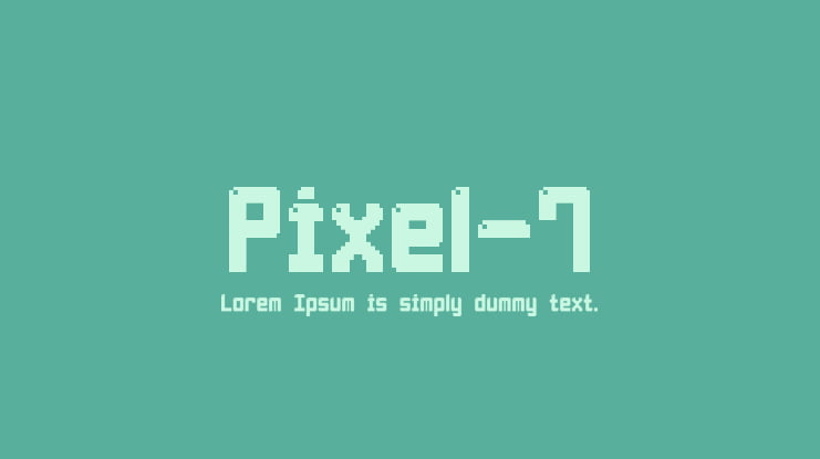 Pixel-7 Font