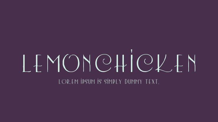 LemonChicken Font